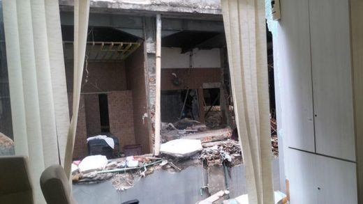 Tembok Gedung Spa di Bulungan Ambruk Akibat Ledakan Gas